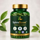 SpiruBoost Spirulina Capsule 60 Capsules 500mg bottle